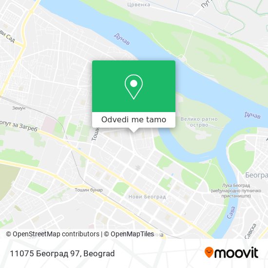 11075 Београд 97 mapa