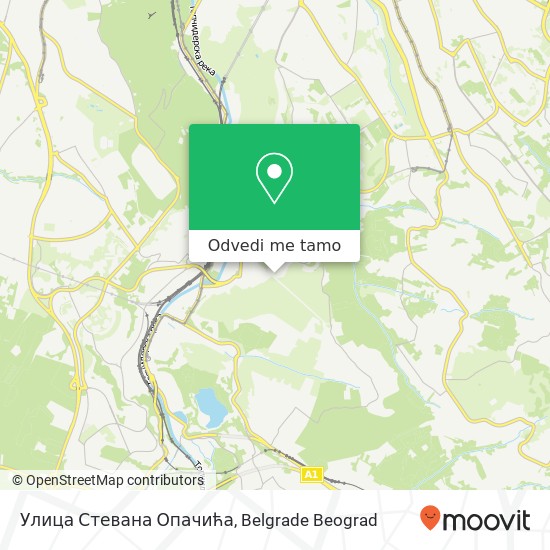 Улица Стевана Опачића mapa