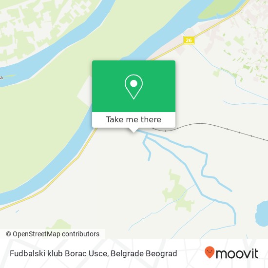 Fudbalski klub Borac Usce mapa