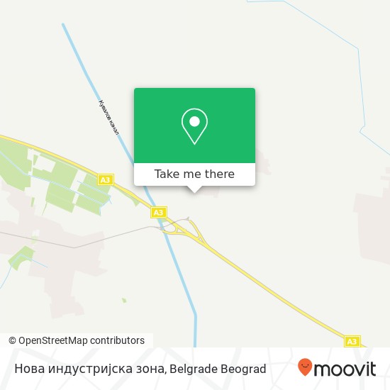 Нова индустријска зона mapa