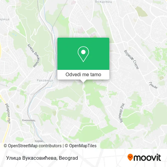 Улица Вукасовићева mapa