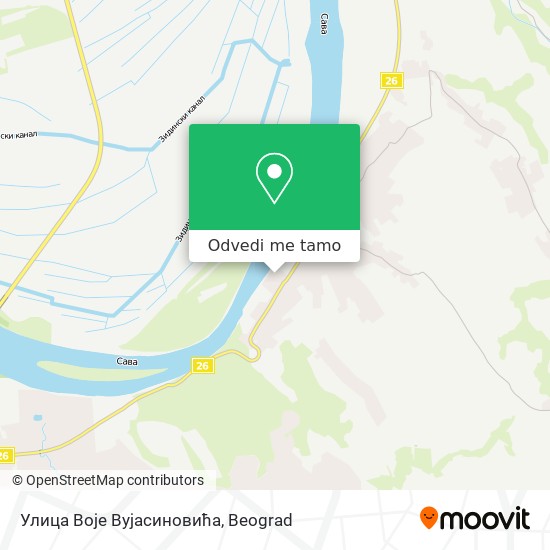 Улица Воје Вујасиновића mapa