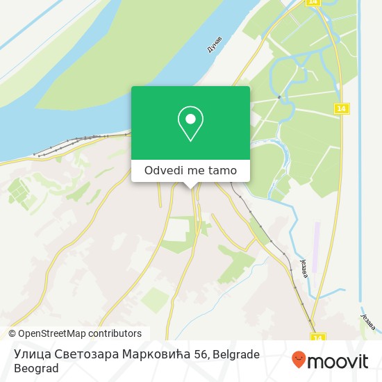 Улица Светозара Марковића 56 mapa