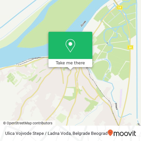 Ulica Vojvode Stepe / Ladna Voda mapa