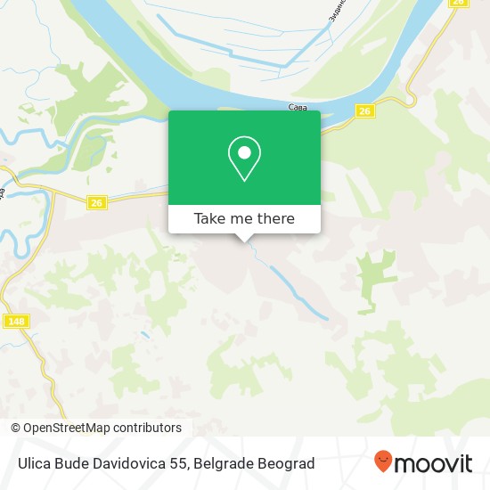 Ulica Bude Davidovica 55 mapa