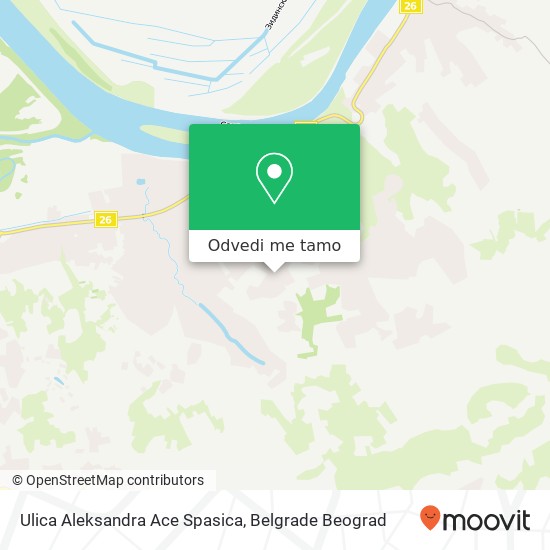 Ulica Aleksandra Ace Spasica mapa