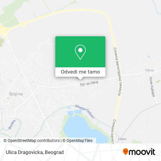 Ulica Dragovicka mapa