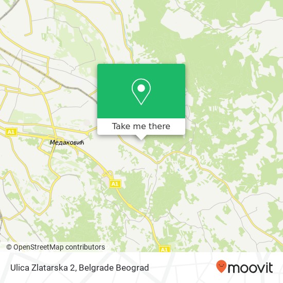 Ulica Zlatarska 2 mapa