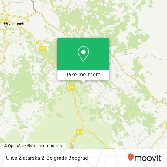 Ulica Zlatarska 2 mapa