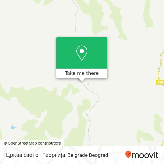 Црква светог Георгија mapa