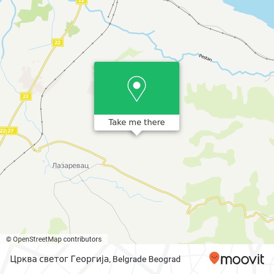 Црква светог Георгија mapa