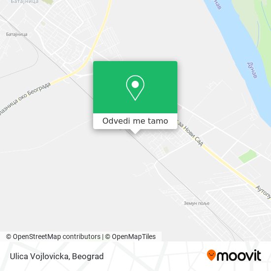 Ulica Vojlovicka mapa