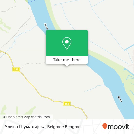 Улица Шумадијска mapa