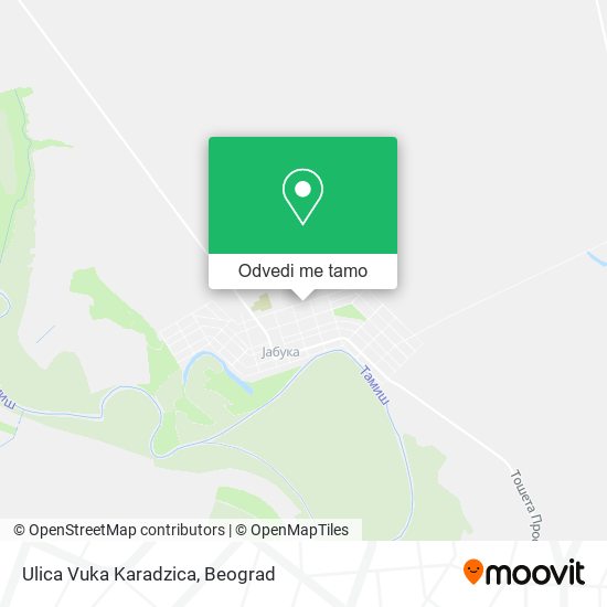 Ulica Vuka Karadzica mapa