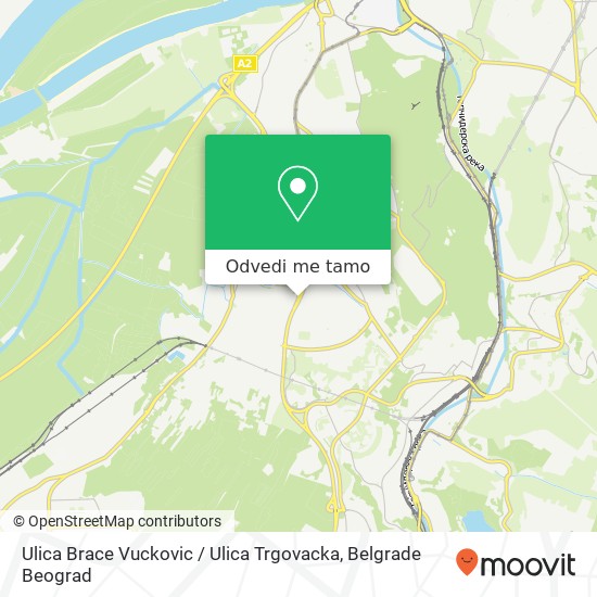 Ulica Brace Vuckovic / Ulica Trgovacka mapa