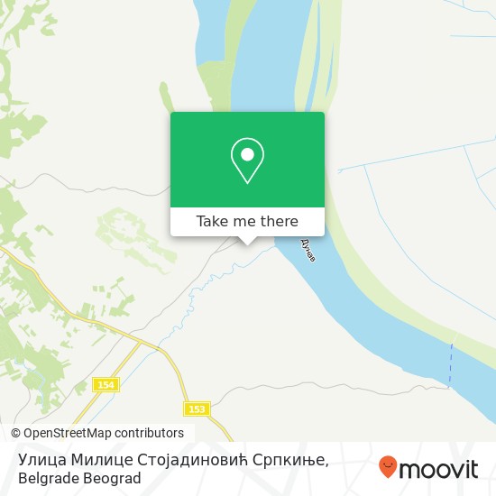 Улица Милице Стојадиновић Српкиње mapa