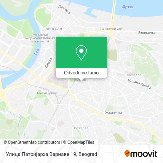 Улица Патријарха Варнаве 19 mapa