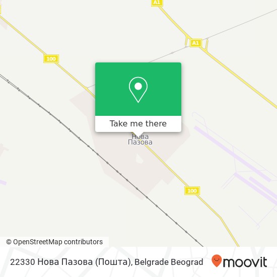 22330 Нова Пазова (Пошта) mapa