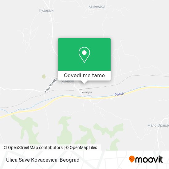 Ulica Save Kovacevica mapa