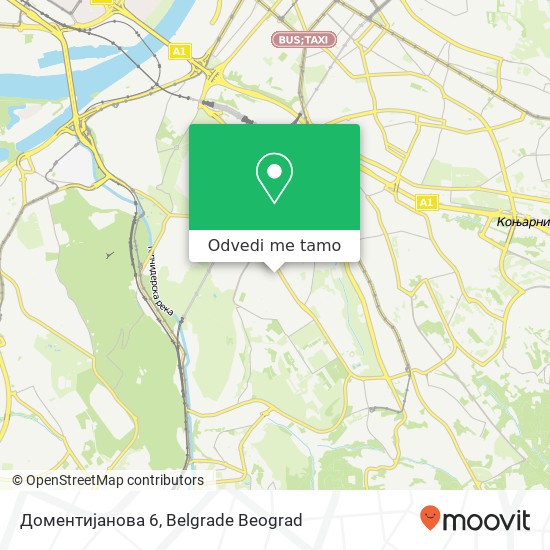 Доментијанова 6 mapa