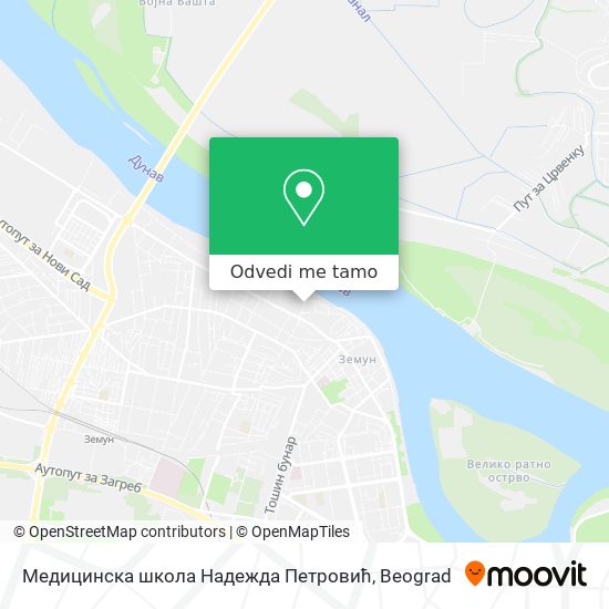 Медицинска школа Надежда Петровић mapa