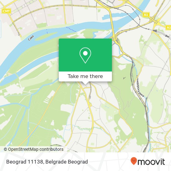 Beograd 11138 mapa