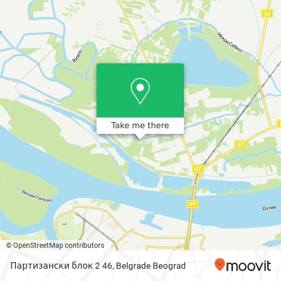 Партизански блок 2 46 mapa