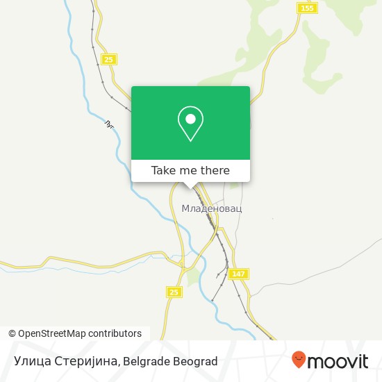 Улица Стеријина mapa