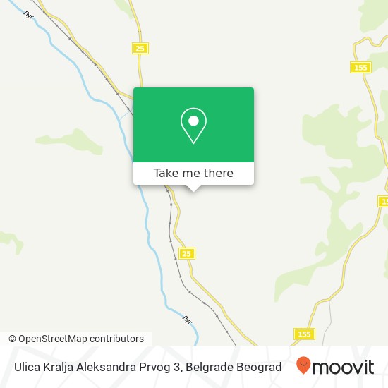 Ulica Kralja Aleksandra Prvog 3 mapa