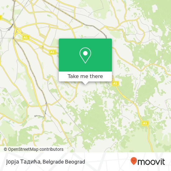 Јорја Тадића mapa