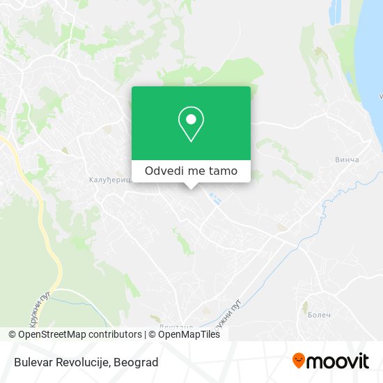 Bulevar Revolucije mapa