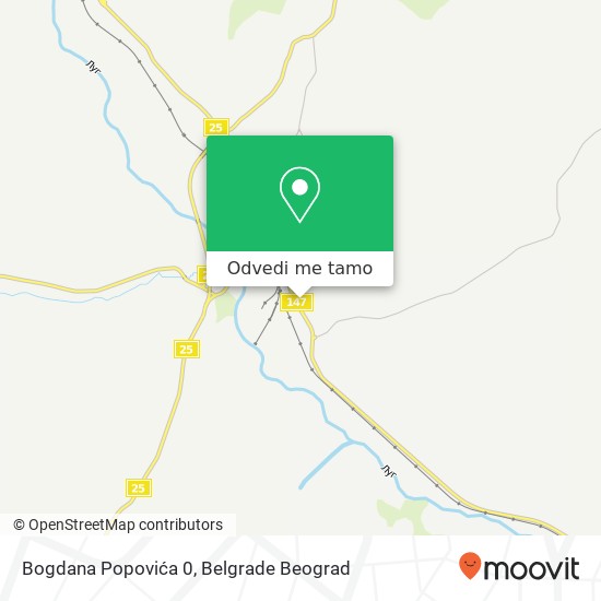 Bogdana Popovića 0 mapa