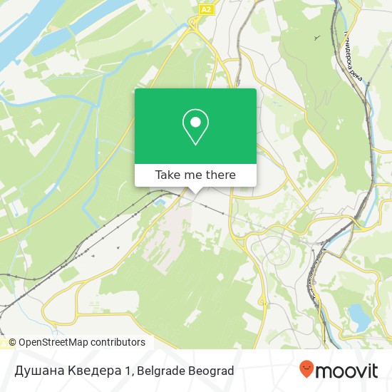 Душана Кведера 1 mapa