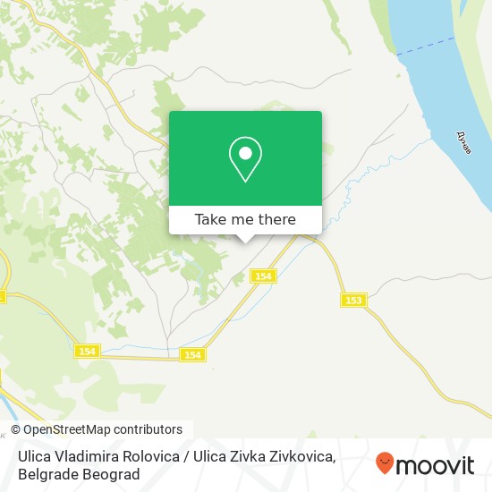 Ulica Vladimira Rolovica / Ulica Zivka Zivkovica mapa