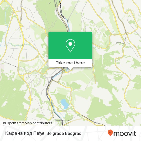 Кафана код Пеђе mapa