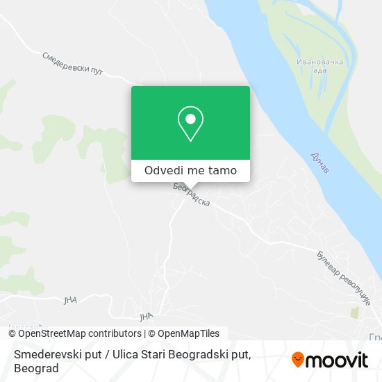 Smederevski put / Ulica Stari Beogradski put mapa