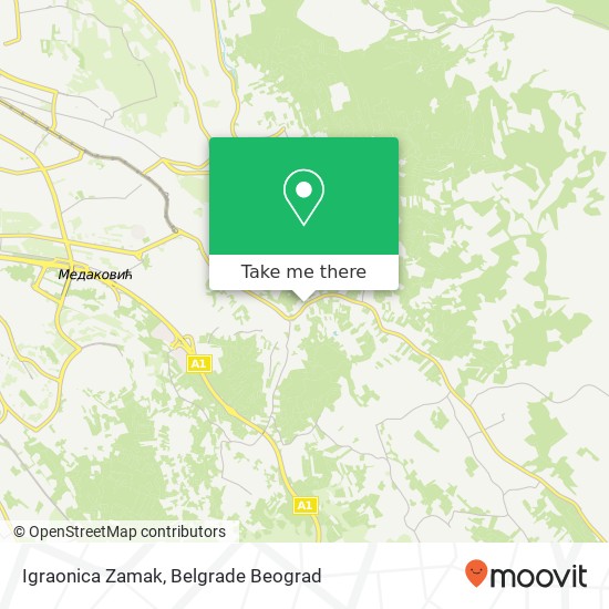 Igraonica Zamak mapa