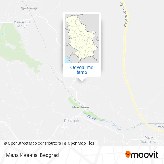 Мала Иванча mapa