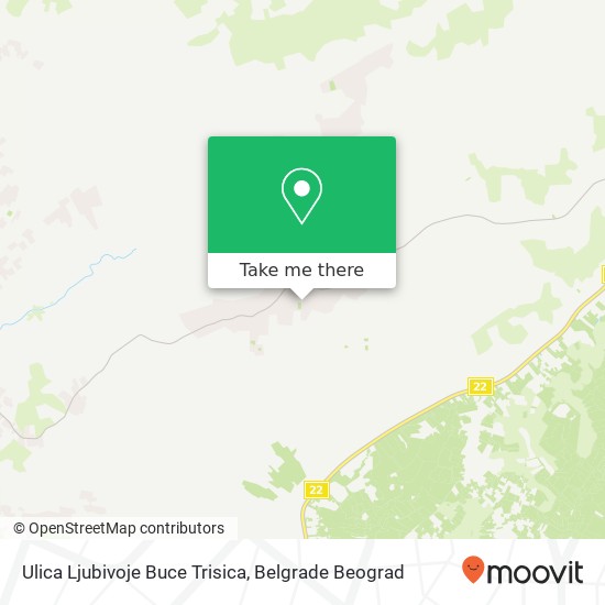 Ulica Ljubivoje Buce Trisica mapa