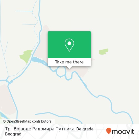 Трг Војводе Радомира Путника mapa