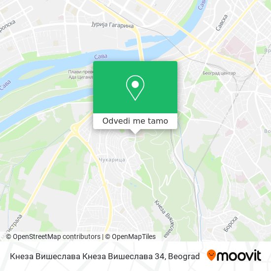 Кнеза Вишеслава Кнеза Вишеслава 34 mapa