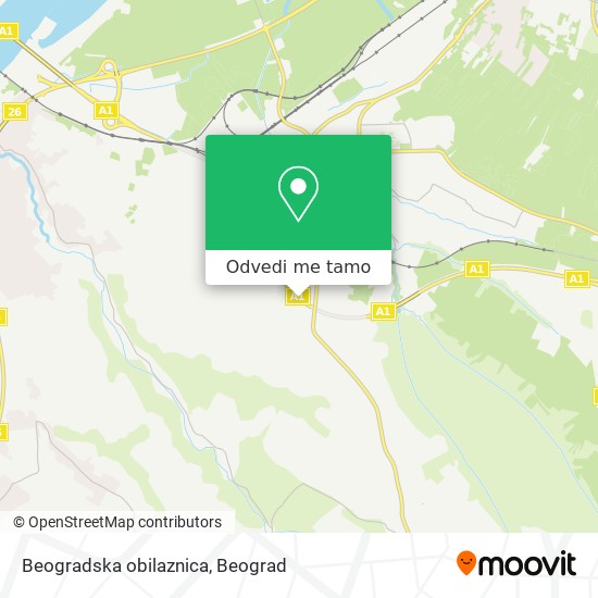 Beogradska obilaznica mapa