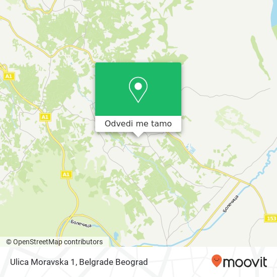 Ulica Moravska 1 mapa