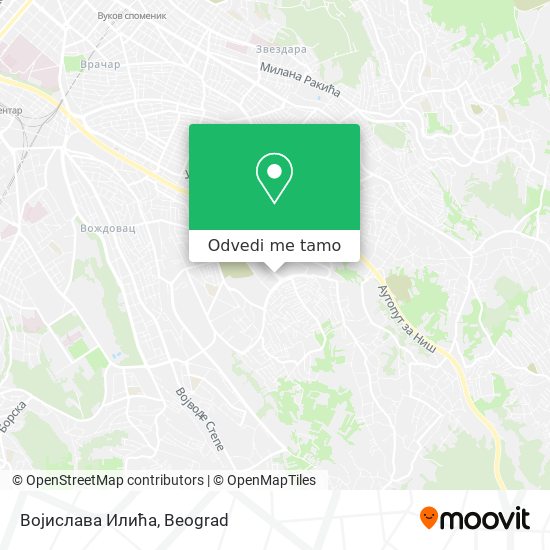 Војислава Илића mapa