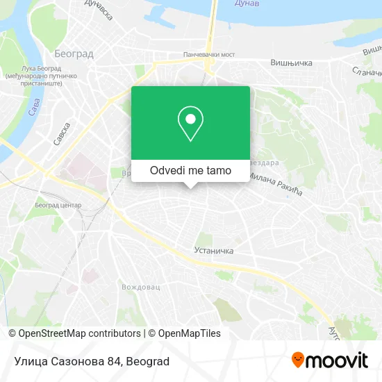 Улица Сазонова 84 mapa