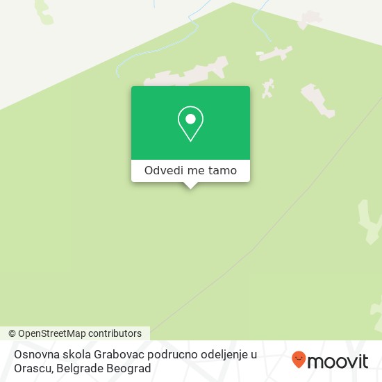 Osnovna skola Grabovac podrucno odeljenje u Orascu mapa