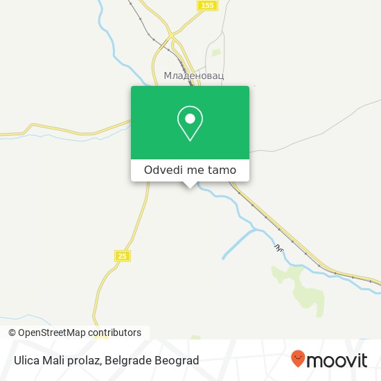 Ulica Mali prolaz mapa