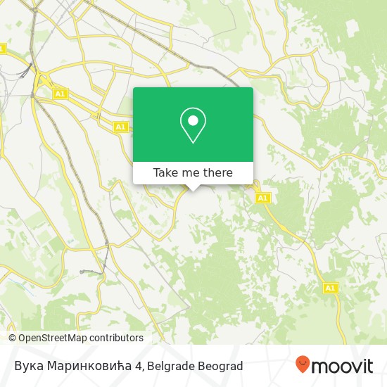 Вука Маринковића 4 mapa