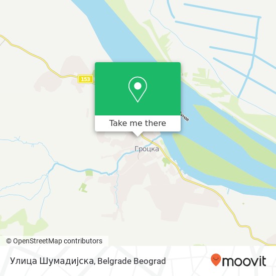 Улица Шумадијска mapa