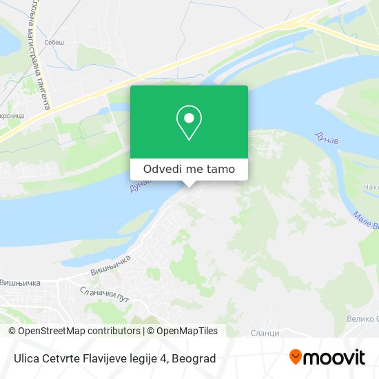 Ulica Cetvrte Flavijeve legije 4 mapa